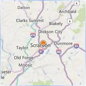 Fortis Institute Scranton Location Map
