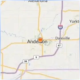 Anderson University Indiana Location Map