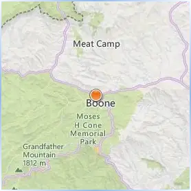 Appalachian State University Location Map