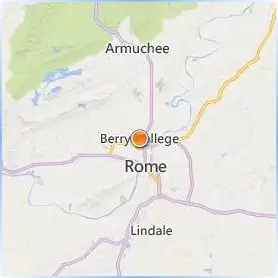 Berry College Location Map Berry College Location Map