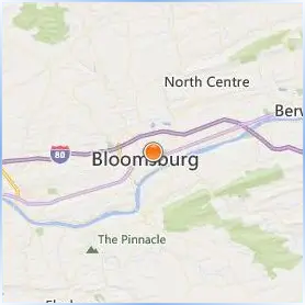 Bloomsburg University of Pennsylvania Location Map Bloomsburg University of Pennsylvania Location Map
