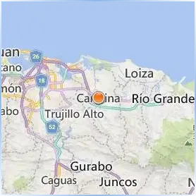 Caribbean University Carolina Location Map