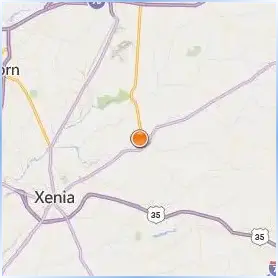 Cedarville University Location Map