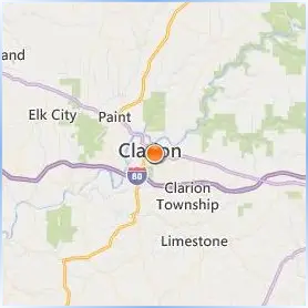 Clarion University of Pennsylvania Location Map Clarion University of Pennsylvania Location Map