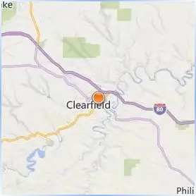 Clearfield County Career and Technology Center Location Map
