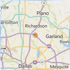 Concorde Career College Dallas Location Map