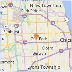 Concordia University Chicago Location Map