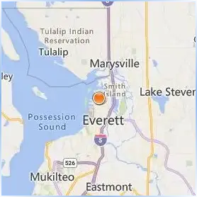 Everett Community College Location Map