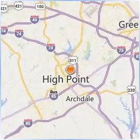 High Point University Location Map High Point University Location Map