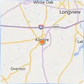 Kilgore College Location Map