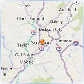 Lackawanna College Location Map