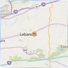 Lebanon County Area Vocational Technical School Location Map Lebanon County Area Vocational Technical School Location Map