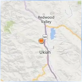 Mendocino College Location Map