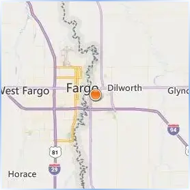 Minnesota State University Moorhead Location Map