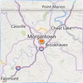 Monongalia County Technical Education Center Location Map Monongalia County Technical Education Center Location Map