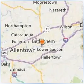 Moravian College Location Map Moravian College Location Map