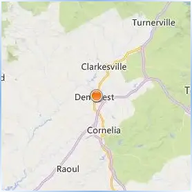 Piedmont University Location Map