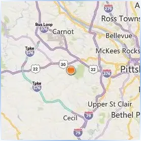 Pittsburgh Technical College Location Map
