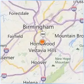 Samford University Location Map Samford University Location Map