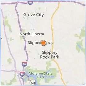 Slippery Rock University of Pennsylvania Location Map Slippery Rock University of Pennsylvania Location Map
