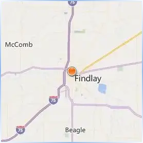 The University of Findlay Location Map