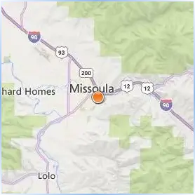 The University of Montana Location Map The University of Montana Location Map