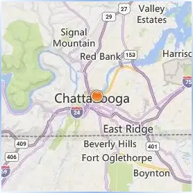 The University of Tennessee Chattanooga Location Map The University of Tennessee Chattanooga Location Map
