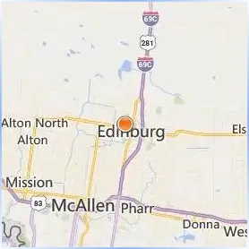 The University of Texas Rio Grande Valley Location Map