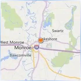 University of Louisiana at Monroe Location Map University of Louisiana at Monroe Location Map