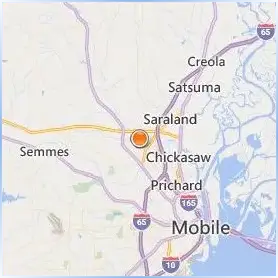 University of Mobile Location Map
