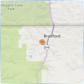 University of Pittsburgh Bradford Location Map University of Pittsburgh Bradford Location Map