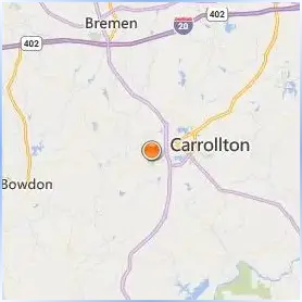 University of West Georgia Location Map University of West Georgia Location Map