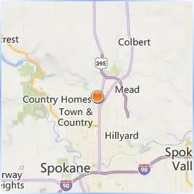 Whitworth University Location Map