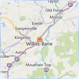Wilkes Barre Area Career and Technical Center Practical Nursing Location Map