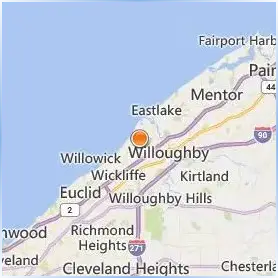 Willoughby Eastlake School of Practical Nursing Location Map Willoughby Eastlake School of Practical Nursing Location Map